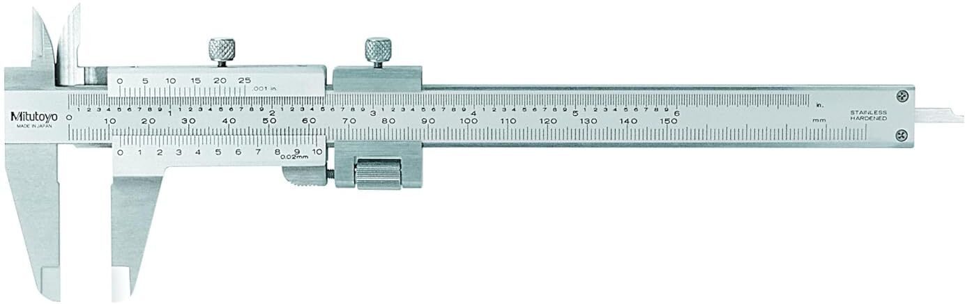 vernier caliper with fine adjustment 150mm / 6 inch model vernier caliper