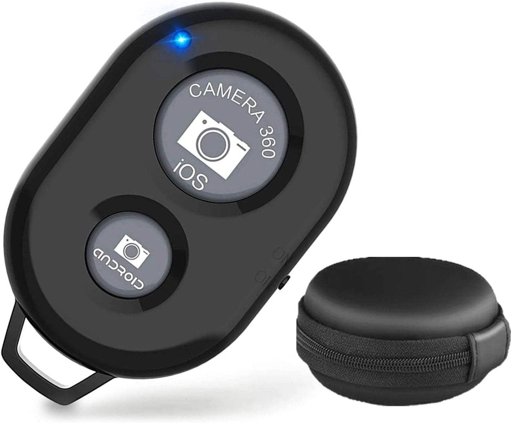 Huntindia Wireless Mobile Selfie Remote Control Button Selfie Click for Android IOS+Pouch Camera Remote Control-picture-27