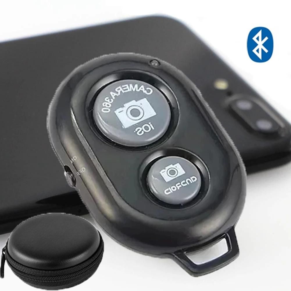 Huntindia Bluetooth Remote Control Taking Selfies Camera Shutter for Smart Phones+Pouch Camera Remote Control-picture-31