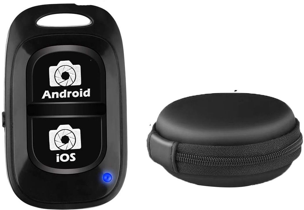 POZUB Self-Timer Long Distance Remote Controller for Click Selfies Photo Clicker+PouchCamera Remote Control