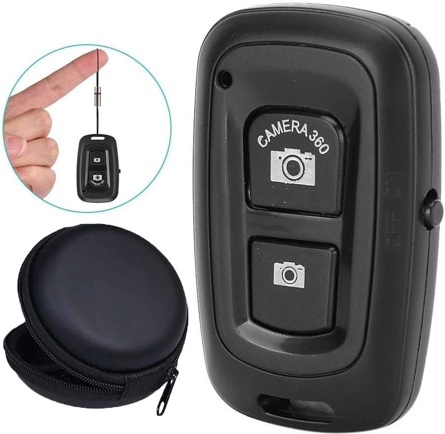 POZUB Selfie Shutter Remote Control with Bluetooth Wireless Technology + Carry PouchCamera Remote Control image 1