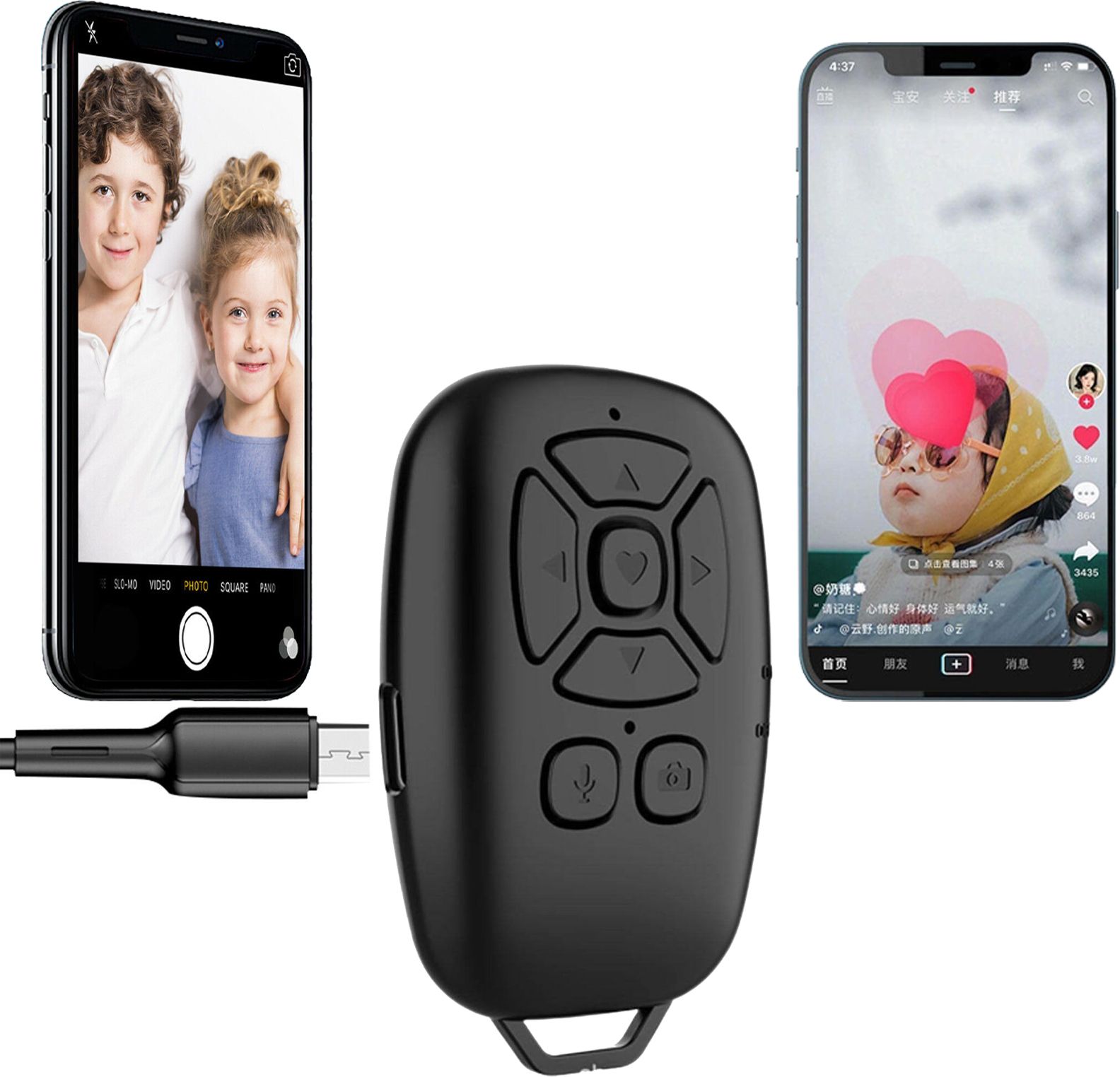 EBIZHIVE Mobile Camera Remote Control Wireless Bluetooth Shutter Selfie,Instagram RemoteCamera Remote Control