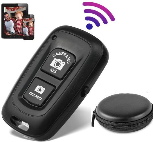 BUFONA Bluetooth Selfie/Pictures Clicker Shutter Remote Controller for Click Selfies Camera Remote Control-picture-30