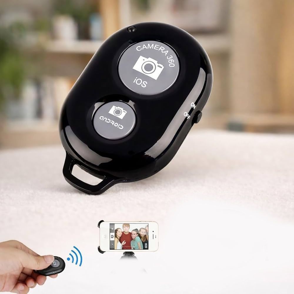 POZUB BT Remote Shutter Button for Selfie Stick Wireless Camera Controller Clicker Camera Remote Control-image-46
