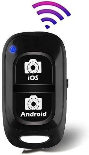Huntindia Camera Bluetooth Selfie/Pictures Clicker Shutter Remote Controller for Video Camera Remote Control-picture-36