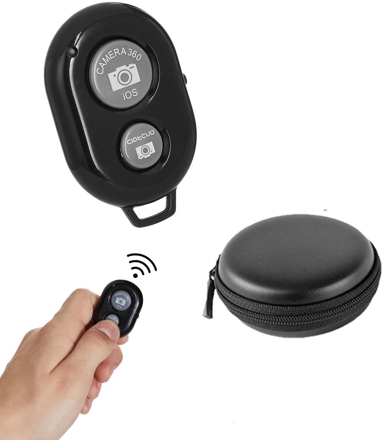 SOJUBA Bluetooth Remote Controller Shutter Button for Selfie & Photos+Carry Pouch Camera Remote Control-picture-11