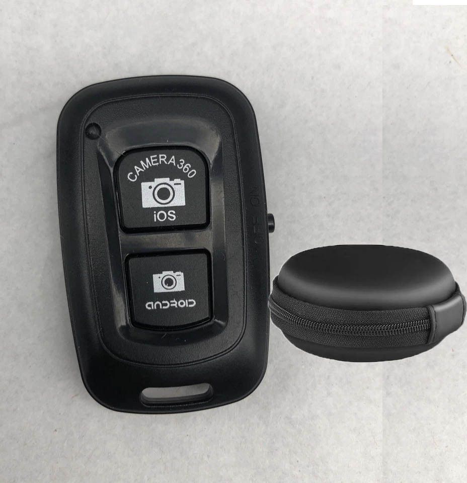 Huntindia Video Photo Selfie Shutter Bluetooth Remote +Carry Pouch Wireless Technology Camera Remote Control-picture-32