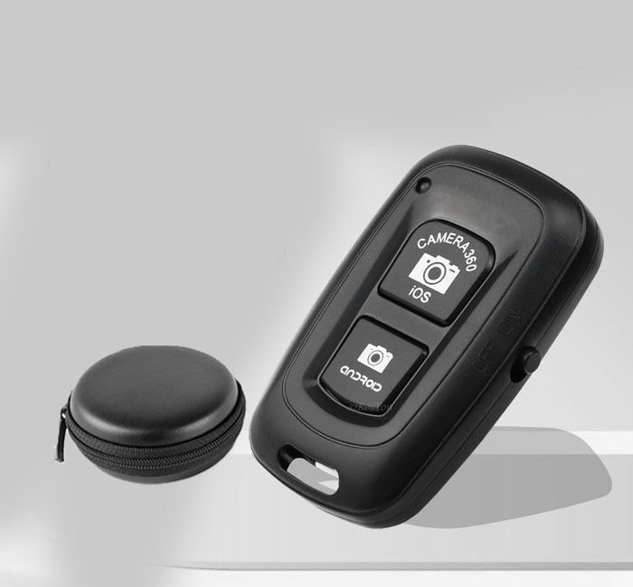 BUFONA BT Remote Controller Shutter Button for Selfie Stick For Click Selfie+Pouch Camera Remote Control-picture-16