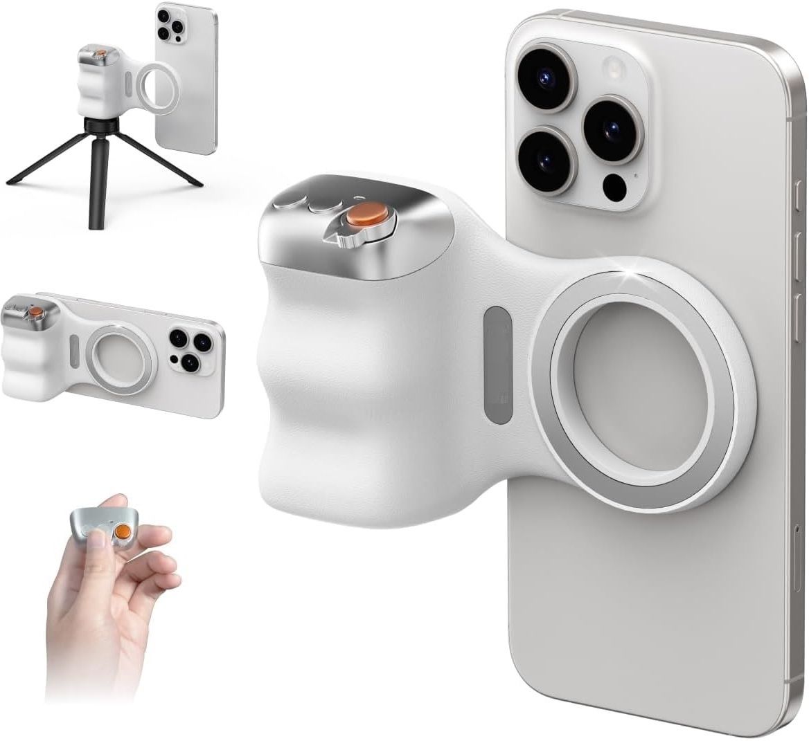 Alfa K02 Fun Shot Magnetic Phone Camera DSLR Style Shutter Grip for iPhone & Android Camera Remote Control-image-22