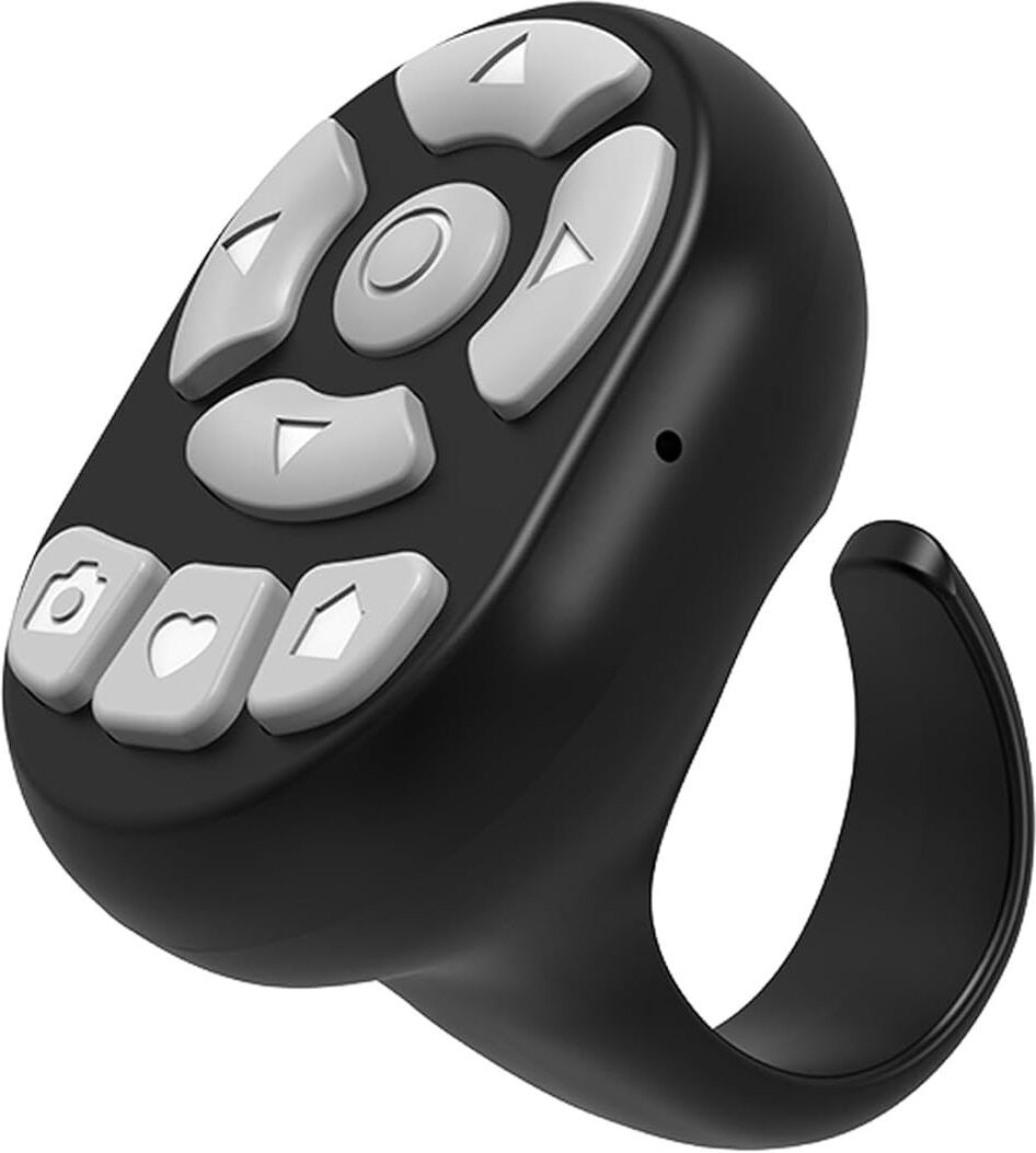 shoparam TikTok Scrolling Ring Microphone Remote Control,fingertip Wireless Camera Remote Control-image-1