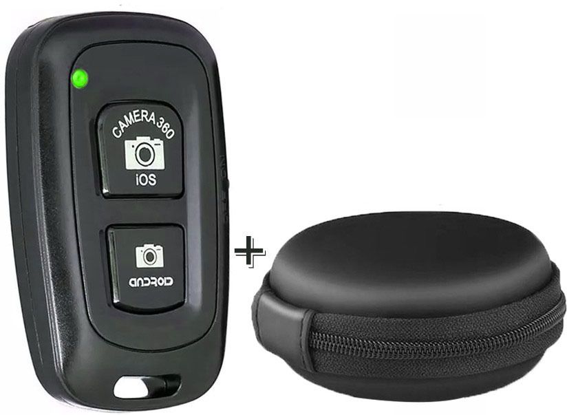 POZUB New Bluetooth Remote Controller Shutter Button for Selfie & Photos+Carry PouchCamera Remote Control-picture-21