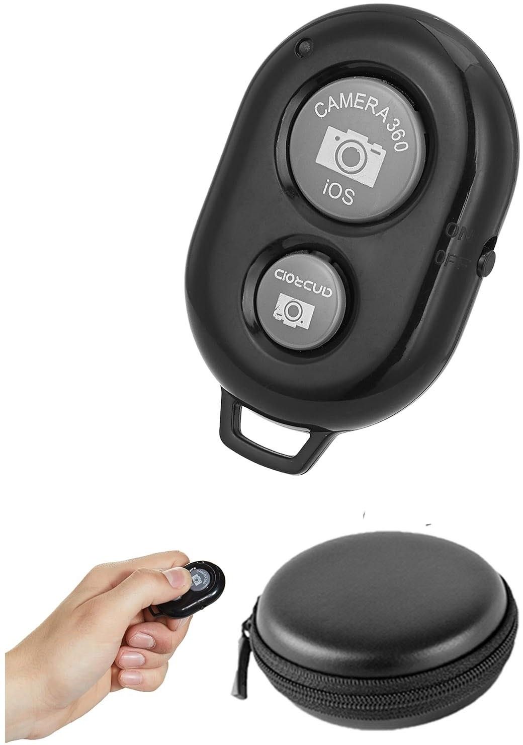 SOJUBA Wireless Video Photo Selfie Shutter Bluetooth Remote Control +Carry Pouch Camera Remote Control-picture-12