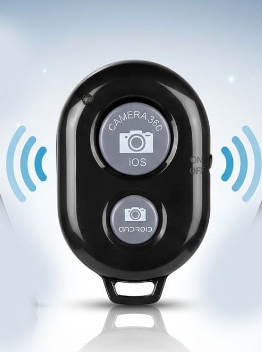 POZUB Wireless Camera Shutter Button Photo Clicker Remote for Mobile Bluetooth Remote Camera Remote Control-image-1