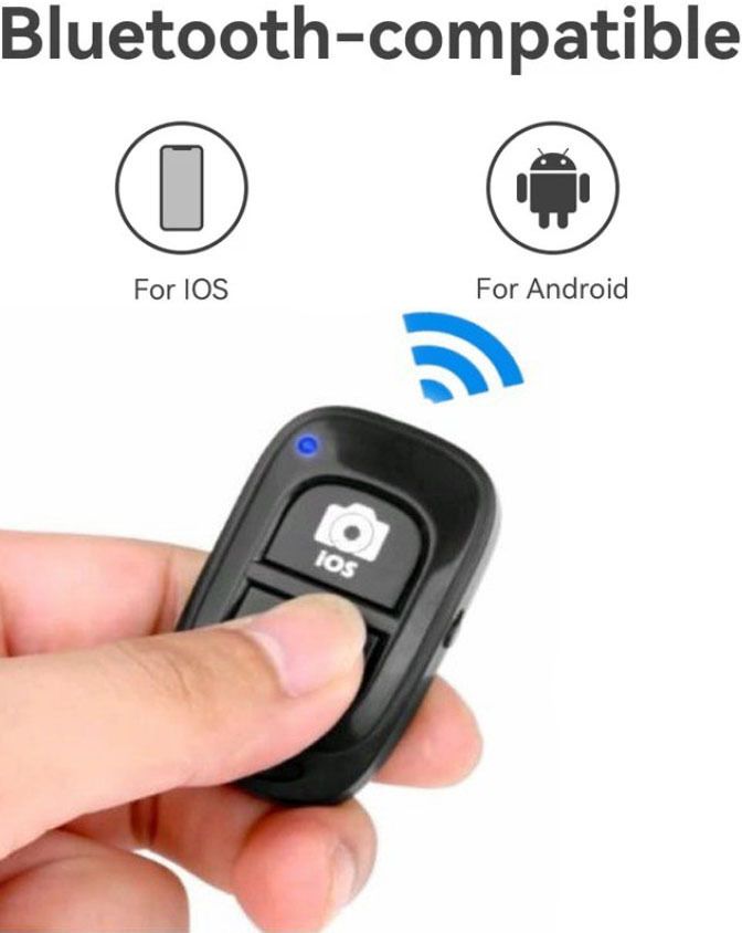 BUFONA Create Amazing Photos and Videos Hands-Free Bluetooth Remote Control ShutterCamera Remote Control-image-27