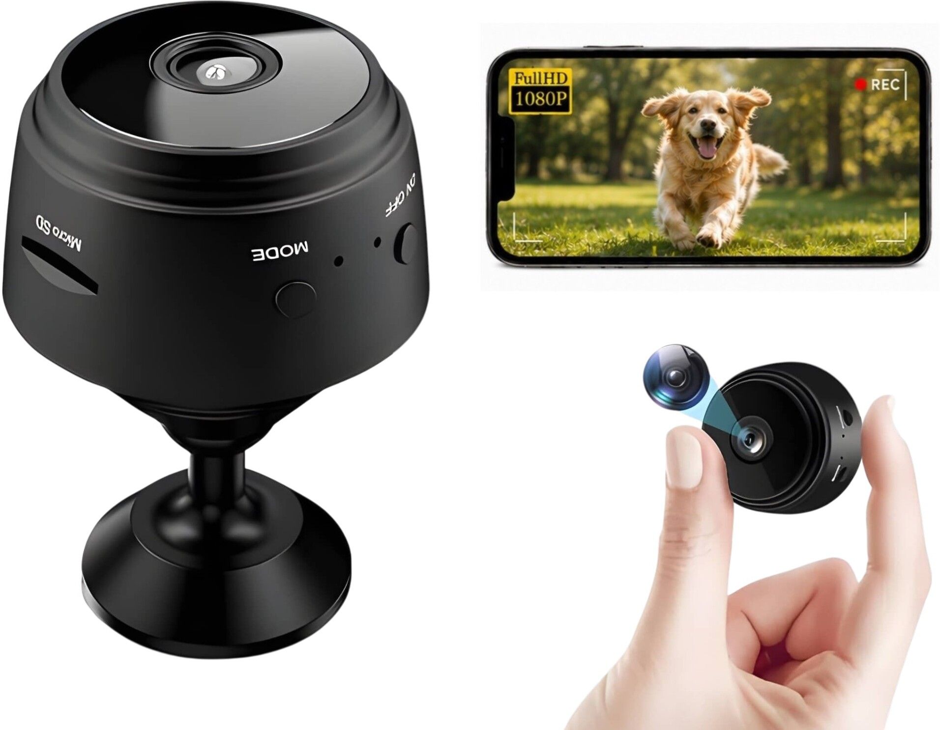 osqd Mini camera Portable Mini WiFi Camera HD Indoor Surveillance Camera with Mobile App Control Camcorder-image-20