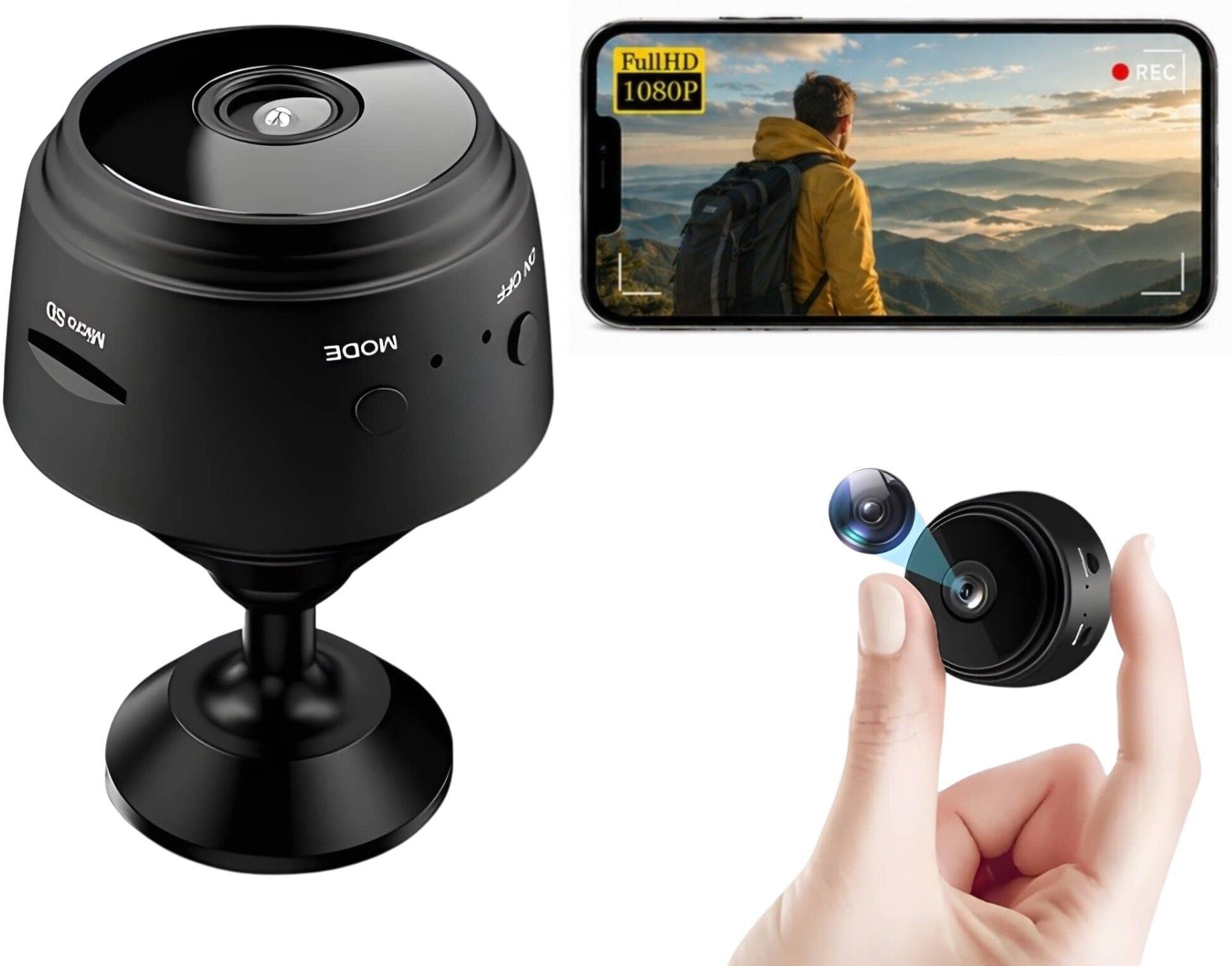osqd Mini camera Mini Smart WiFi Camera | Portable HD Security Camera for Home, Office, Camcorder-image-3