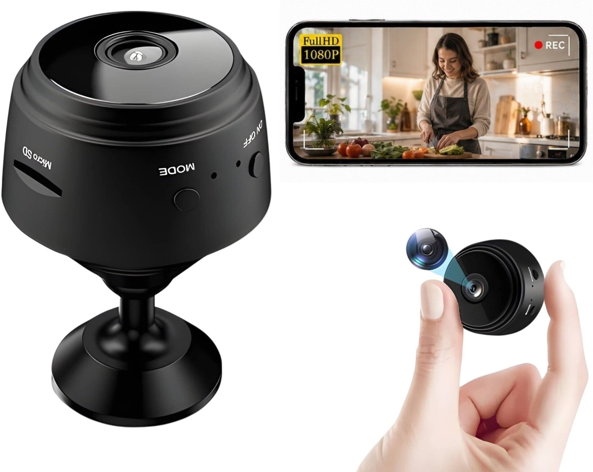 osqd Mini camera 1080P Wireless Mini CCTV Camera | Hidden WiFi Camera with Motion Alert Camcorder-image-21