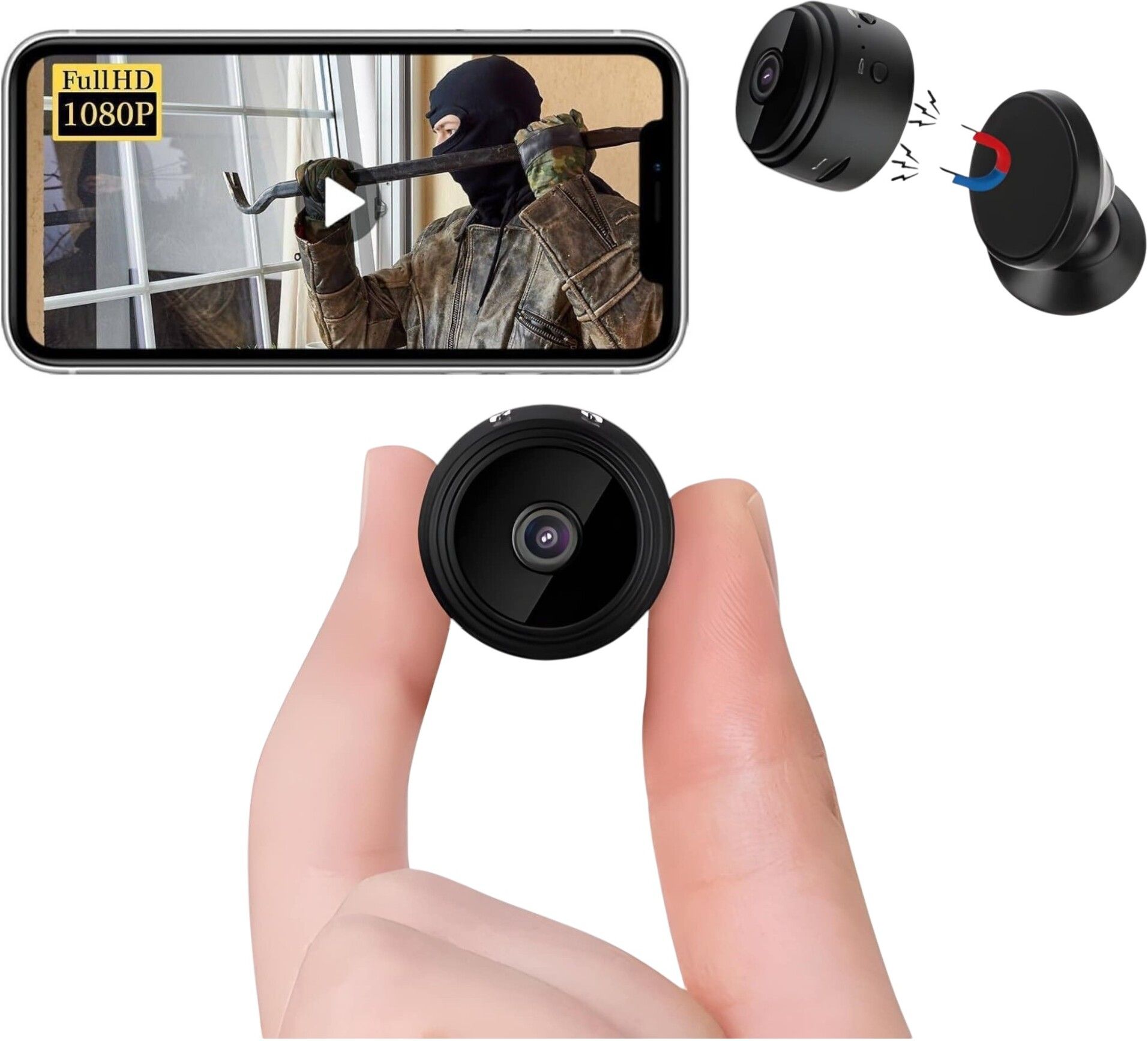 osqd Mini camera Mini Wireless CCTV Camera Full HD 1080P Security Camera for Home & Office Camcorder-image-16