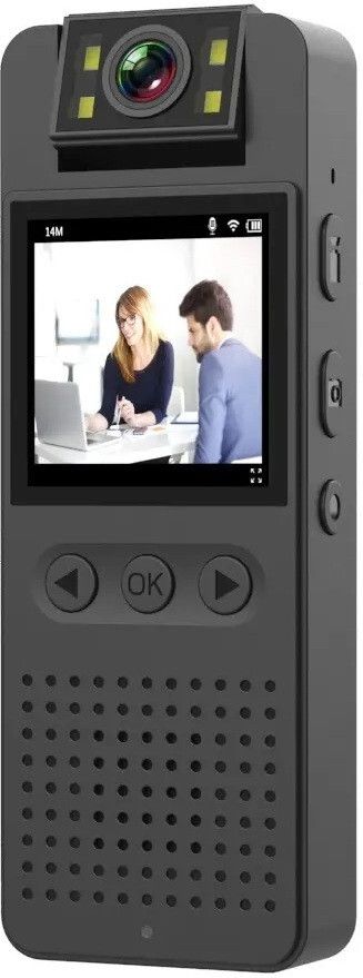 QAWACHH 1 HD Video Recorder Rotatable Lens Back Clip Camera Infrared Night Vision Camcorder-image-13