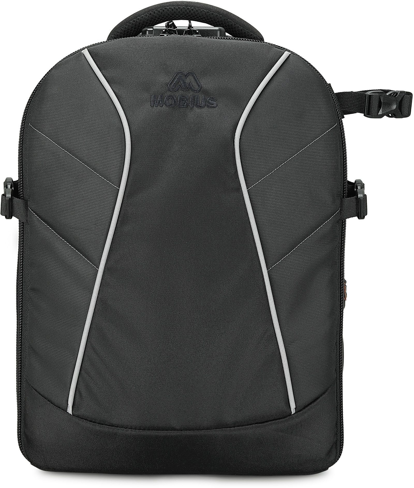 MOBIUS Mission Camera Backpack | Number Lock | Fits DSLR + 6 Lenses + 15.4″ Laptop | Waterproof | Detachable Flap | Raincover | YKK Zippers Camera Bag-picture-13