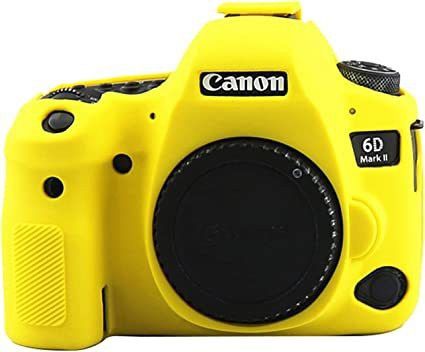 Lamkoti 6DM2 camera silicone protective rubber body cover for Canon 6DMII camera Camera Bag-image-2