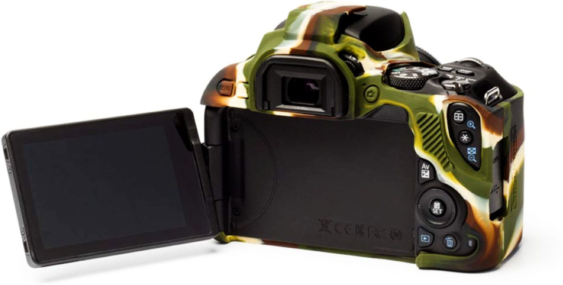 fotokina Silicon Cover Protective Camera case Cover Compatible for Canon EOS 200D Camera Bag-image-46