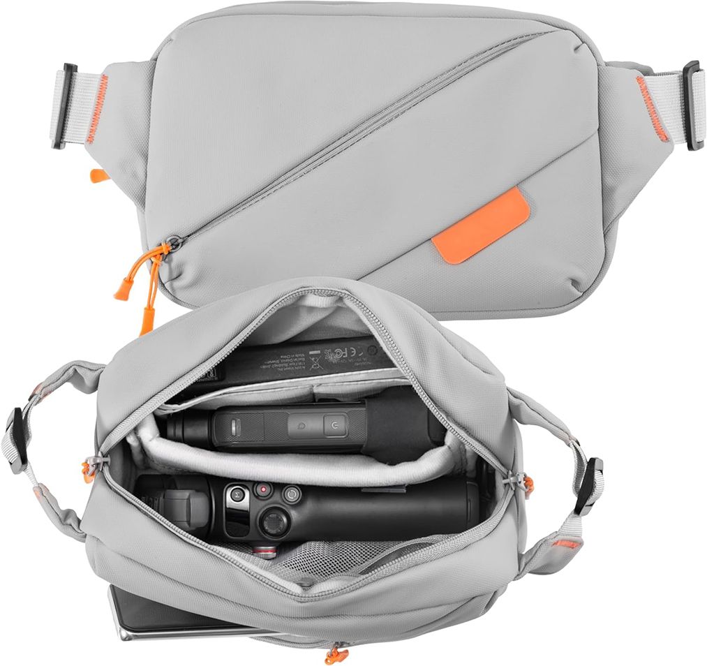 gustave Waterproof Carrying Case for Insta360 DJI Osmo GoPro Shockproof Bag Camera Bag-image-16