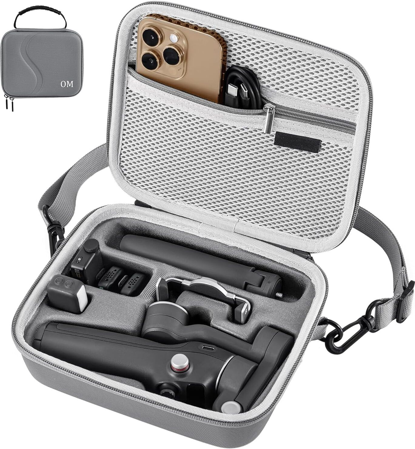 sounce PU Shoulder Carrying Case for Gimbal Stabilizer with Storage & Strap Camera Bag-image-32