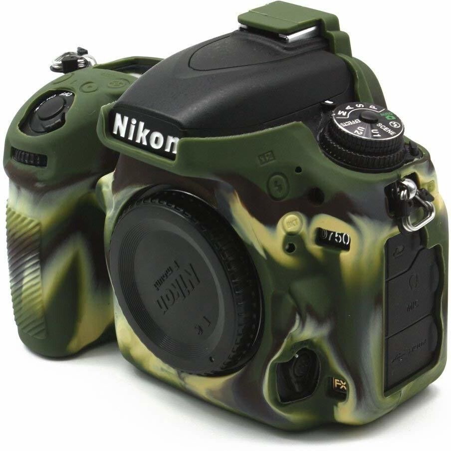 digiclicks Silicone Cover Protective Camera Case Cover for Nikon D750 Camera Case-GreenCamera Bag-image-34
