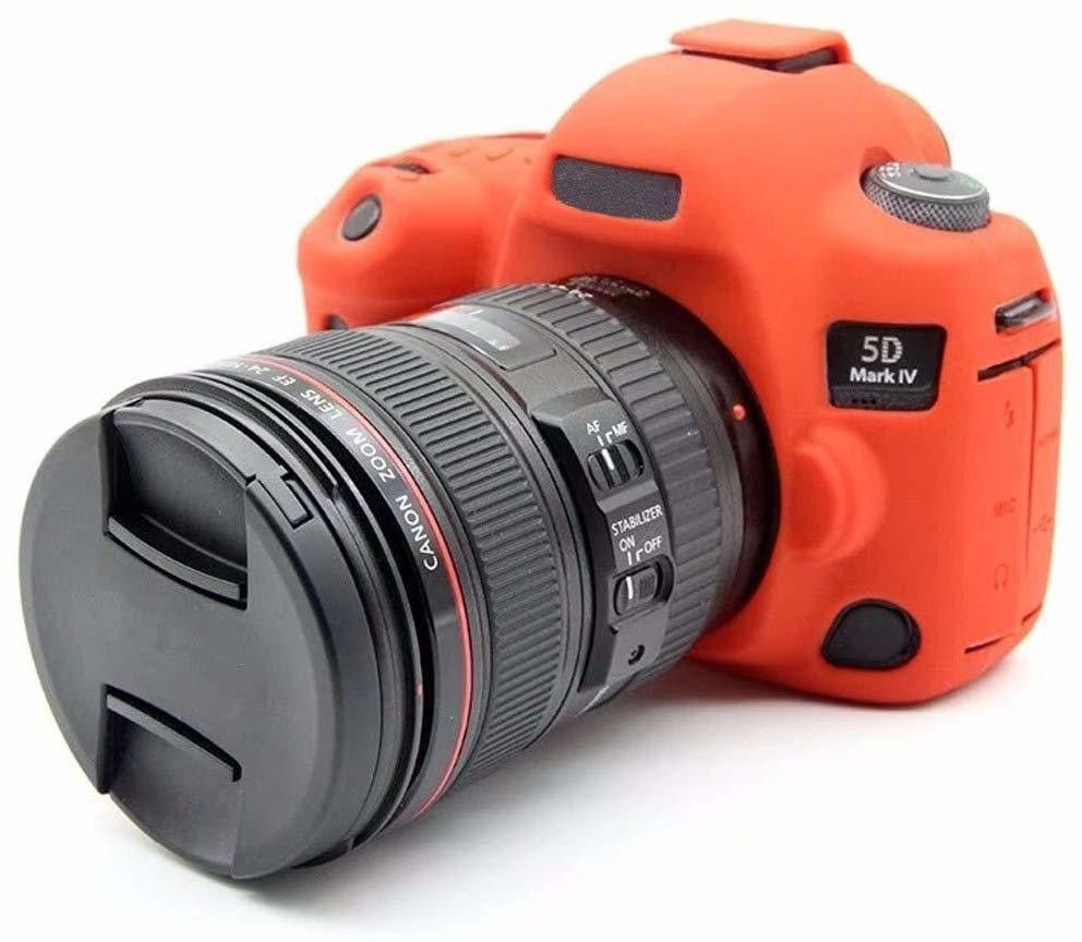 Camaura Silicone Cover Protective Camera Cover for Canon 5D Mark IV Camera Case-Red Camera Bag-picture-13