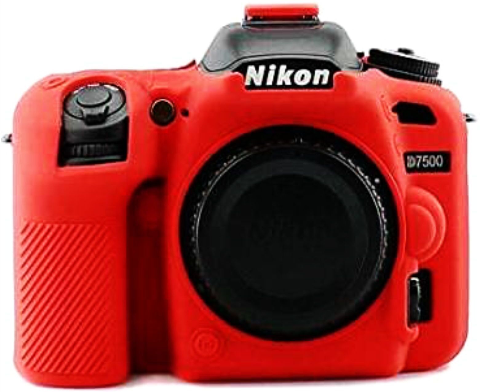 fotokina Silicone Cover Protective Camera Case compatible for N_i_k_o_n D7500 (Red) – Soft, Durable, Shockproof, Dustproof, Anti-Slip, Custom Fit, Lightweight, and Stylish Protection for Your Camera Camera Bag-image-38