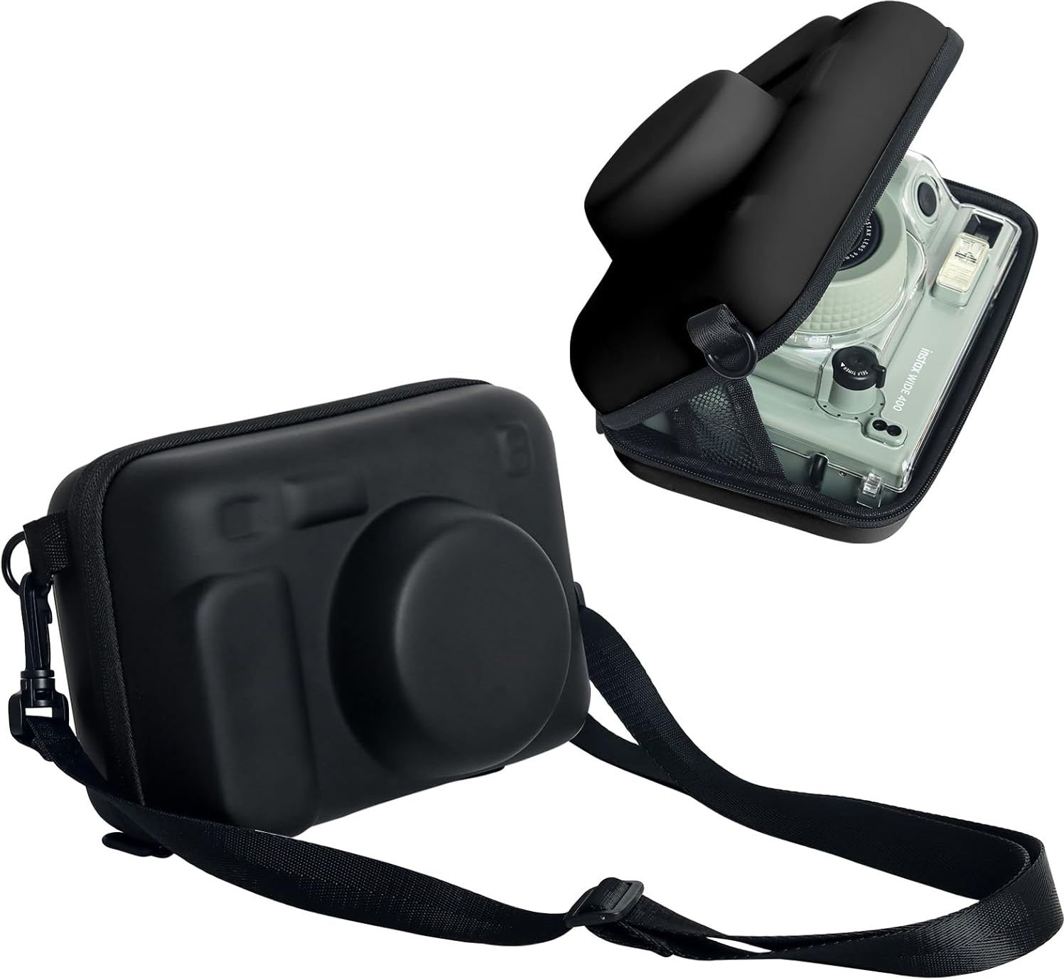 Zikkon Protective Case for Fuji Instax Wide 400/300/210/ Instant Camera, Universal Wide Hard Shell Carrying Case with Removable Adjustable StrapCamera Bag-image-24