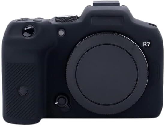 fotokina Silicone Cover Protective Camera Case for EOS R7 – Black, Premium Silicone, Non-Slip Grip, Full Access to Buttons, Scratch & Impact Protection for DSLR CameraCamera Bag-picture-19