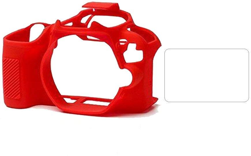 Camstuffs Camera cover 200D for camera silicone protective cover Professional Silicone Rubber Camera Case Cover Detachable Protective cover (red) Camera Bag-picture-43