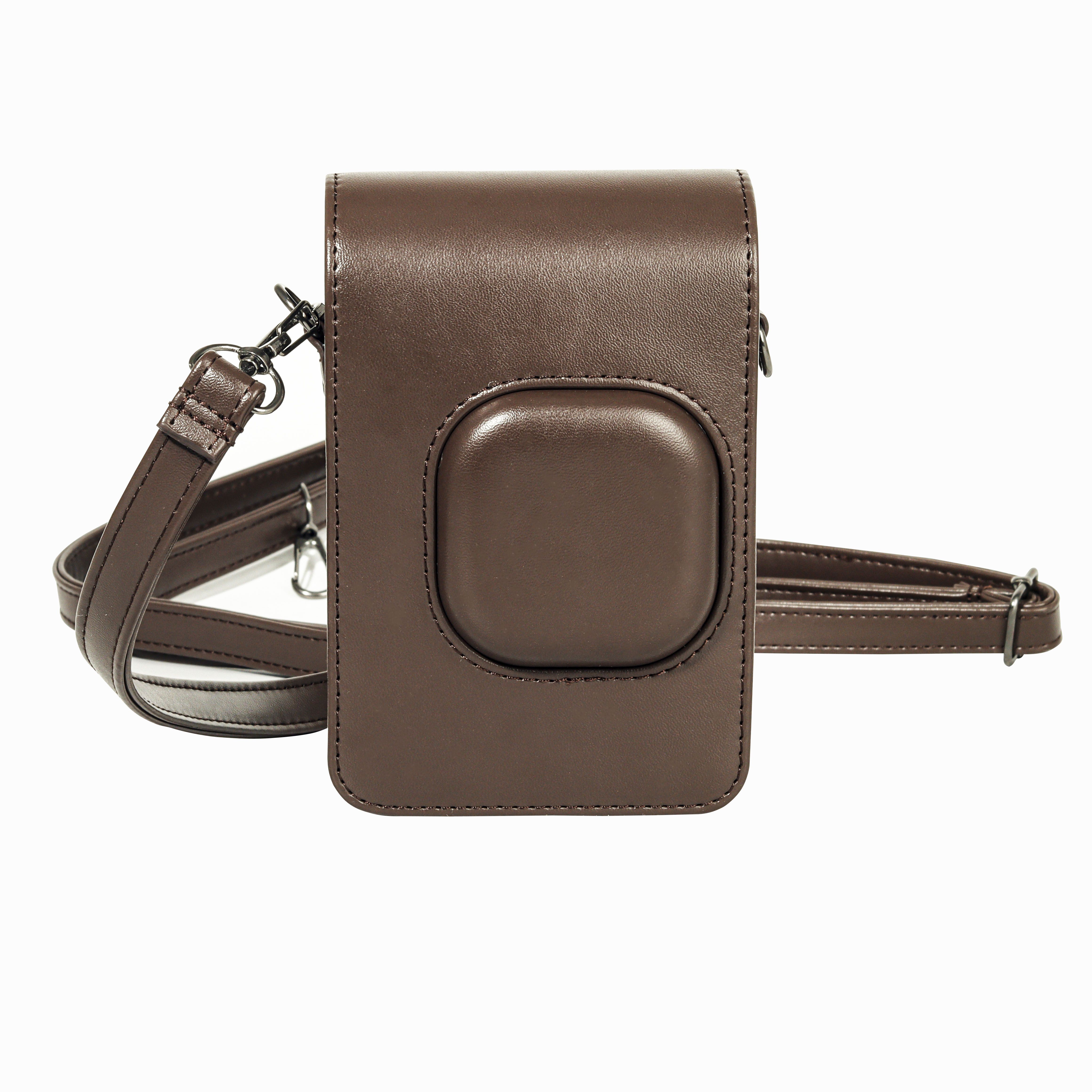 Zikkon Protective Case for Fuji instax mini liplay Camera with adjustable neck strap quick detachable PUCamera Bag-picture-26