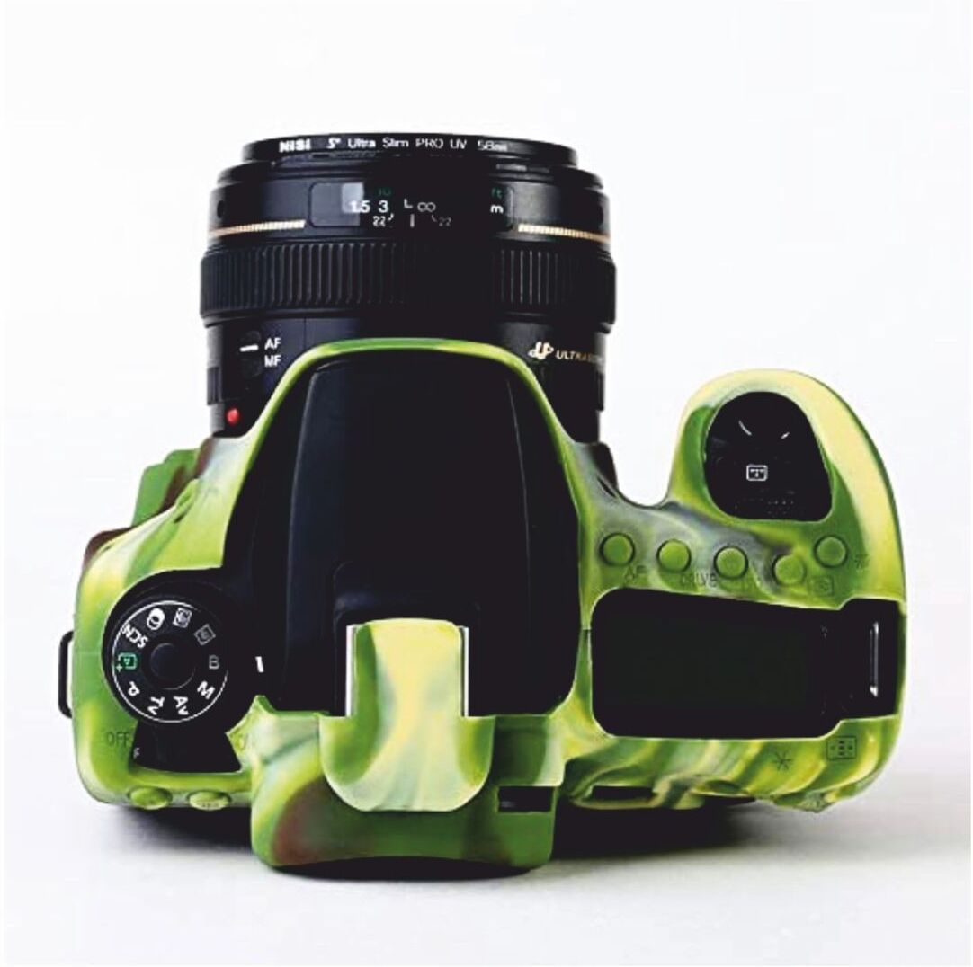 fotokina Silicone Cover Protective Camera Case compatible for C-a-n-o-n 90D (military green) Camera Bag-image-41