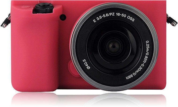 Camaura Silicon Cover Skin for A6000/A6300/A6400-RED Camera Bag-picture-15