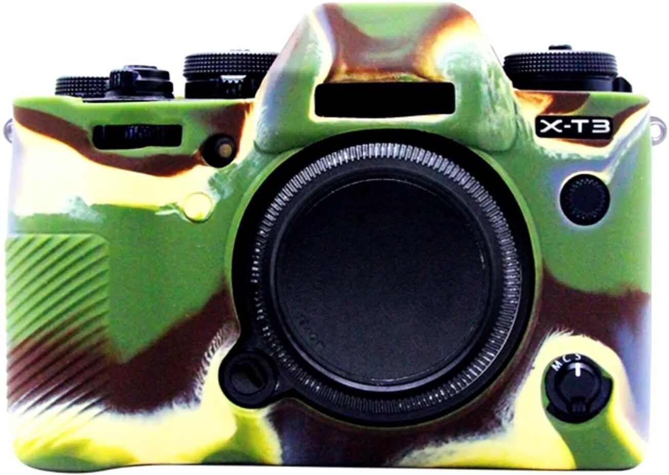 fotokina Silicone Camera Case for F-u-j-i-f-i-l-m X-T3 | Shockproof Anti-Slip Protective Cover (Green) Camera Bag-image-23