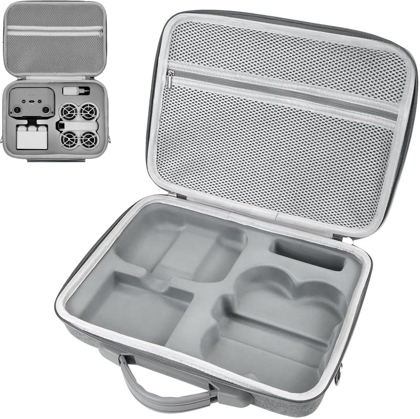 sounce Hard Shell Carrying Case for Neo Drone & RC-N3 Controller, Grey Camera Bag-image-1