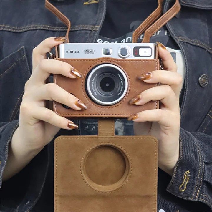 Zenko Mini Evo Case for Fujifilm Instax Mini Evo Instant Camera (brown)Camera Bag-image-16