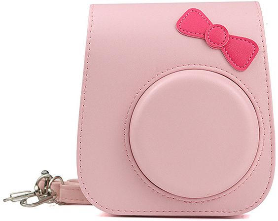 Zenko mini 11 Camera PU Leather Pink Bowknot CaseCamera Bag-image-24