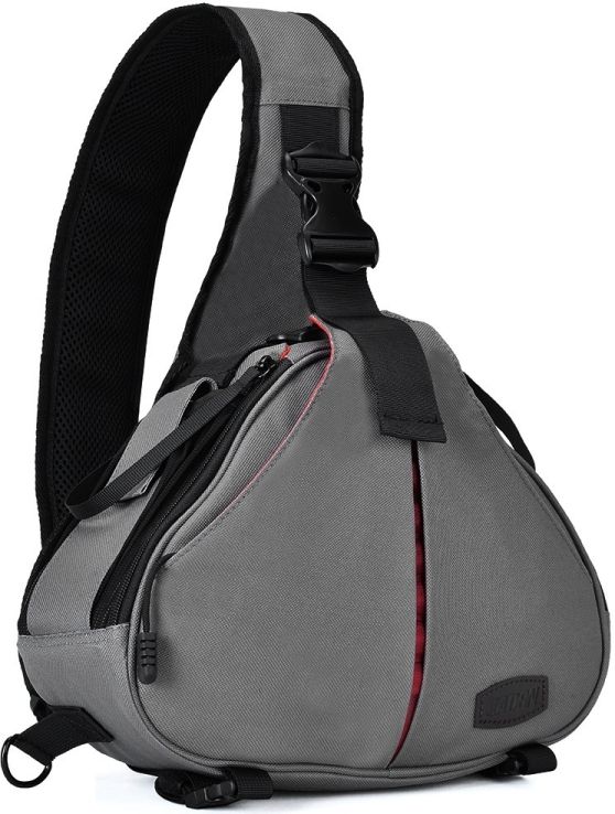 CADeN K-1 Gray Sling Triangle Waterproof with Rain Cover Camera Bag-image-30