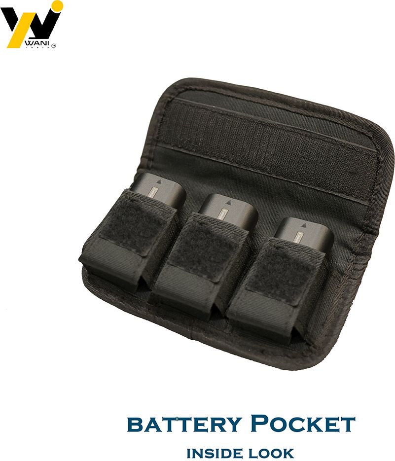 Wani India DSLR Camera Battery Bag Pouch /Holder /Case, Suitable for AA Battery and LP-E6/ LP-E17/ FZ100/ FW50/ F550 and More, SD Card Holder Memory Card Case Camera Bag-picture-42