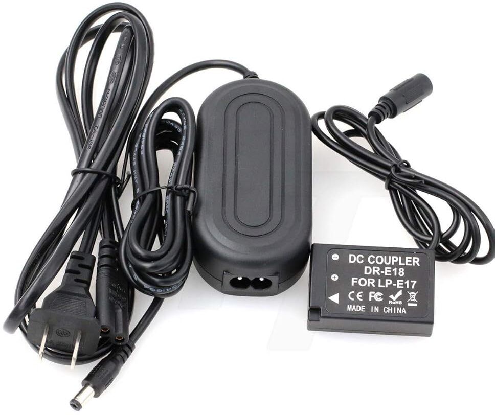 DIGICLIMBER LP-E17 Dummy Battery With AC adapter power cable for Canon Camera Battery Charger-picture-19