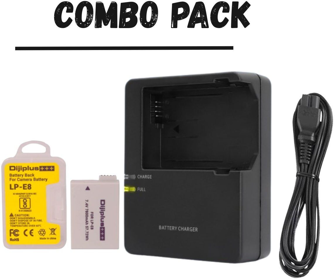 Camstuffs LP-E8 Rechargeable Battery With USB Charger Combo Kit Camera Flashlight Camera Battery Charger-image-40
