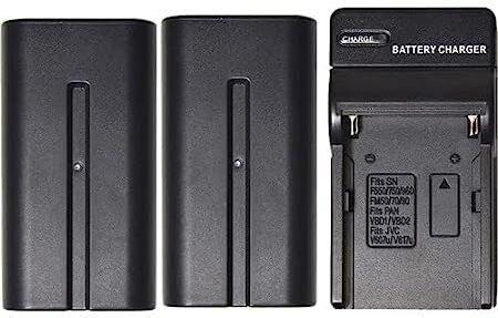 Axcess Battery for Sony NP-F980 Battery (2 Pack) + 1 Charger NP F970, NP F980, NP F570 Camera Battery Charger-image-40