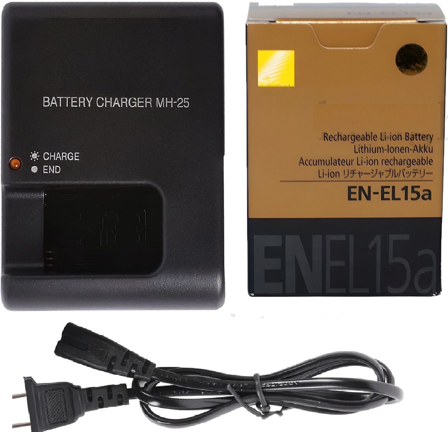 Dijiiplus Combo of MH-25 camera charger with EN-El-15A battery compatible with nikon Camera Battery Charger-image-41