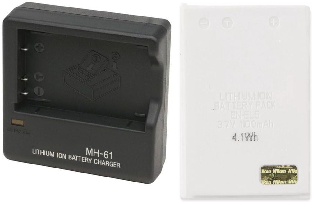 Dijiiplus Combo kit For MH-61 Charger & EN-EL5 Battery For Niko-n Camera Battery Charger-image-21