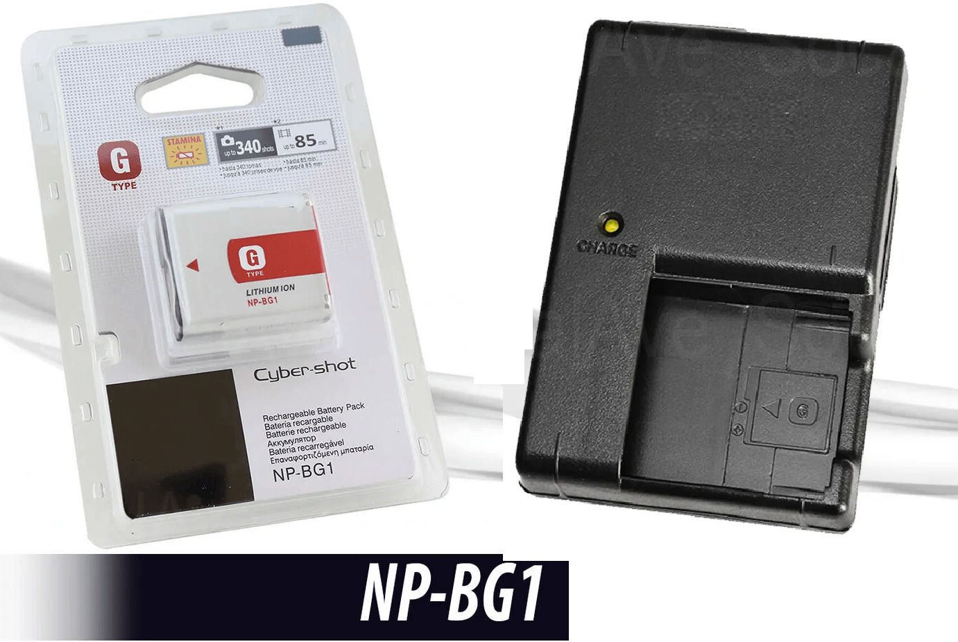 DIGICLIMBER Combo Kit of NP-BG1 Battery & Charger For Son-y With BC-CSG/BG1 Camera Battery Charger-image-42