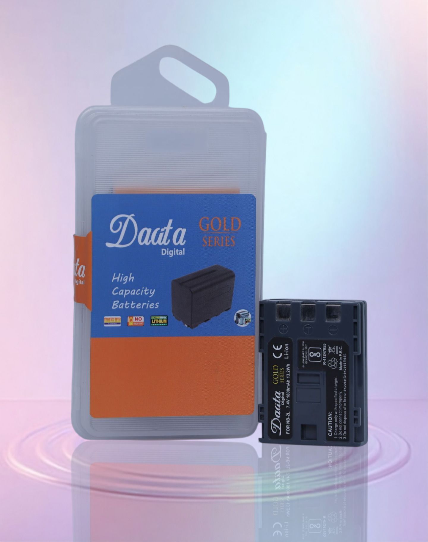 DAATA Digital NB-2L Battery gold 1800mah (for canon) Camera Battery Charger-image-0